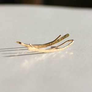 14K Gold filled Hammered Earring Climbers Crawlers